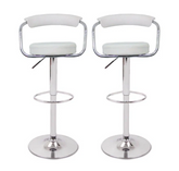 2 x GINA BAR STOOL WHITE